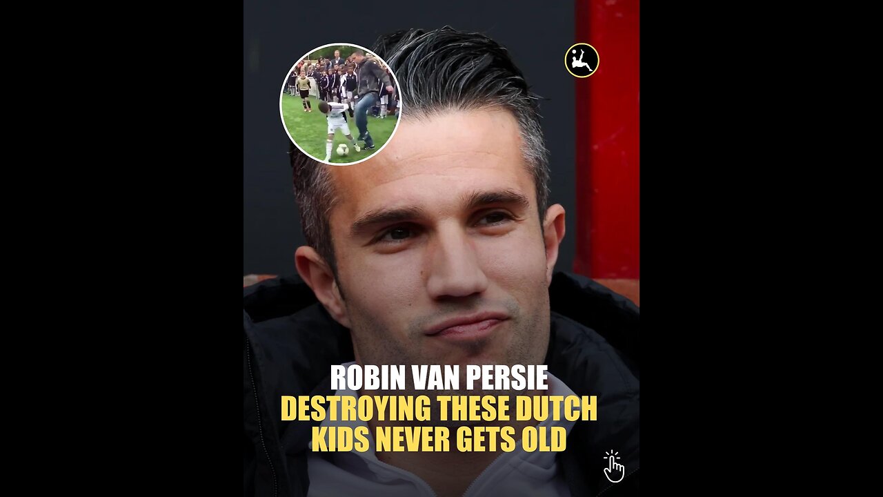 Robin van persie destroying these Dutch kids never gets old