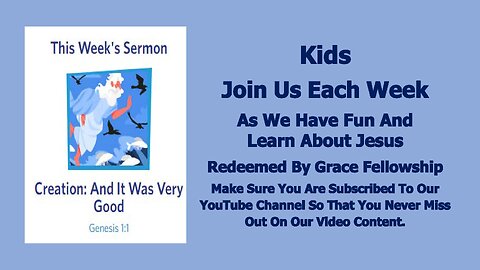 Sermons 4 Kids - Creation - And It Was Very Good – Genesis 1