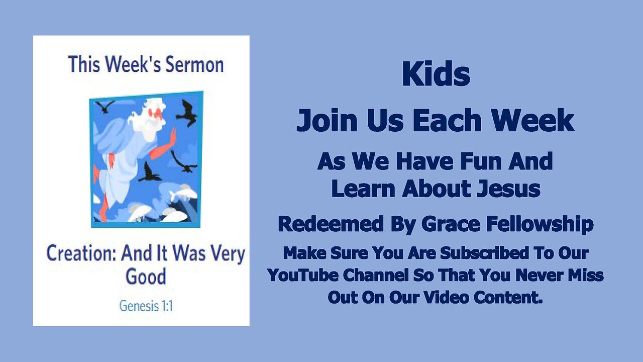 Sermons 4 Kids - Creation - And It Was Very Good – Genesis 1