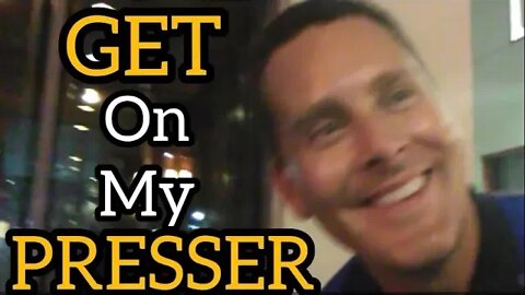 SARGE, TURNS with a SMILE for a GLIMPSE of MY PRESSER COMING UPON him FROM BEHIND🙊 JUICY 🤦