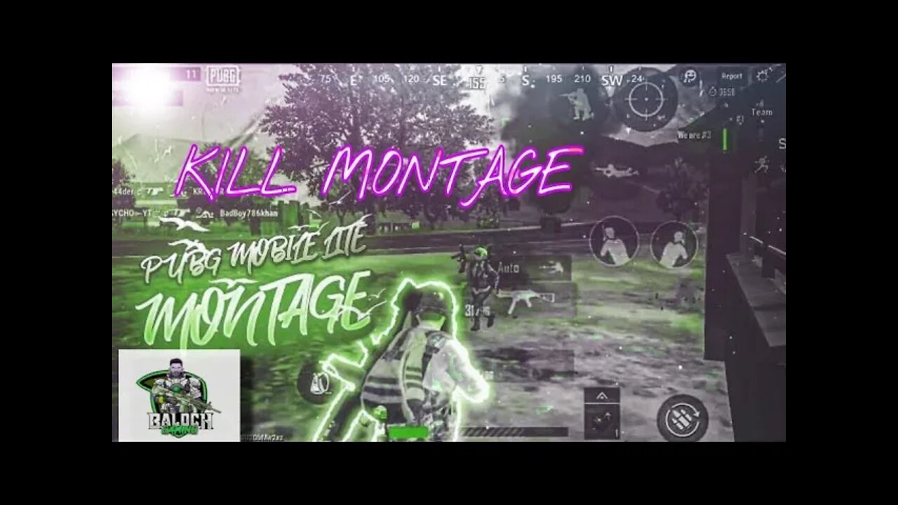 PUBGLITE LITE BEST GAMEPLAY KILL MONTAGE| BALOCHYT