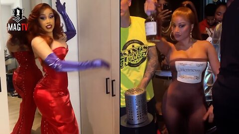 Cardi B Steps Out As Jessica Rabbit & Sister Hennessy Is Bottle Of Herself! 🤷🏾‍♂️