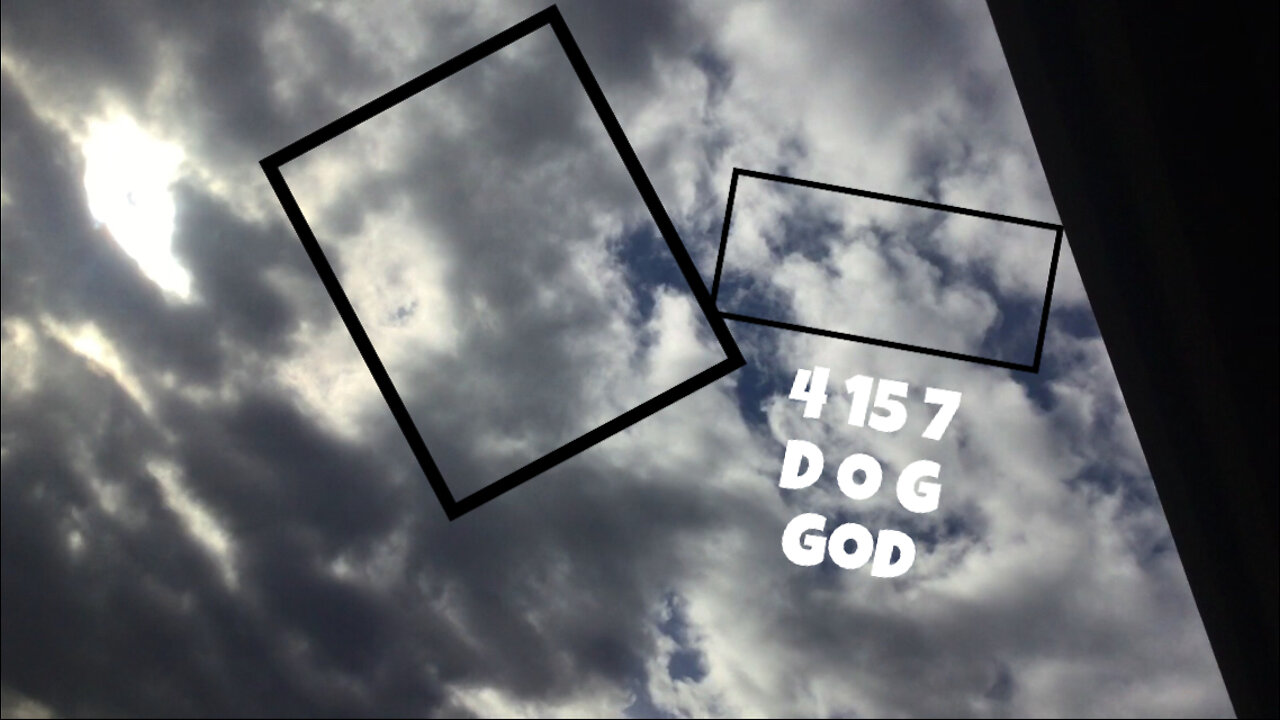 God in the clouds