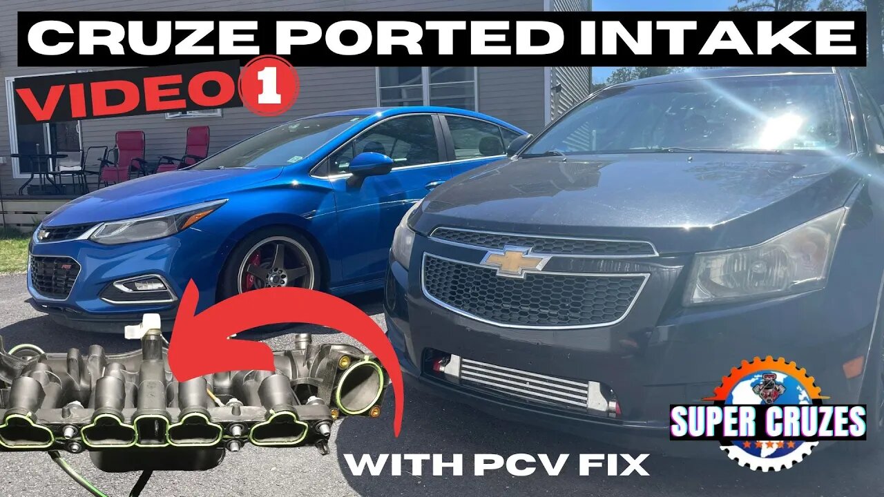 CRUZE ported intake manifold with PCV fix Super CRUZES