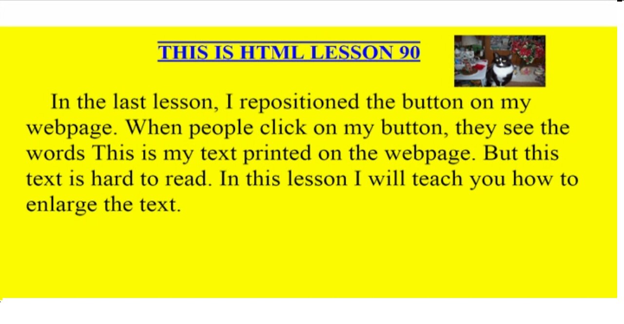 HTML Lesson 90