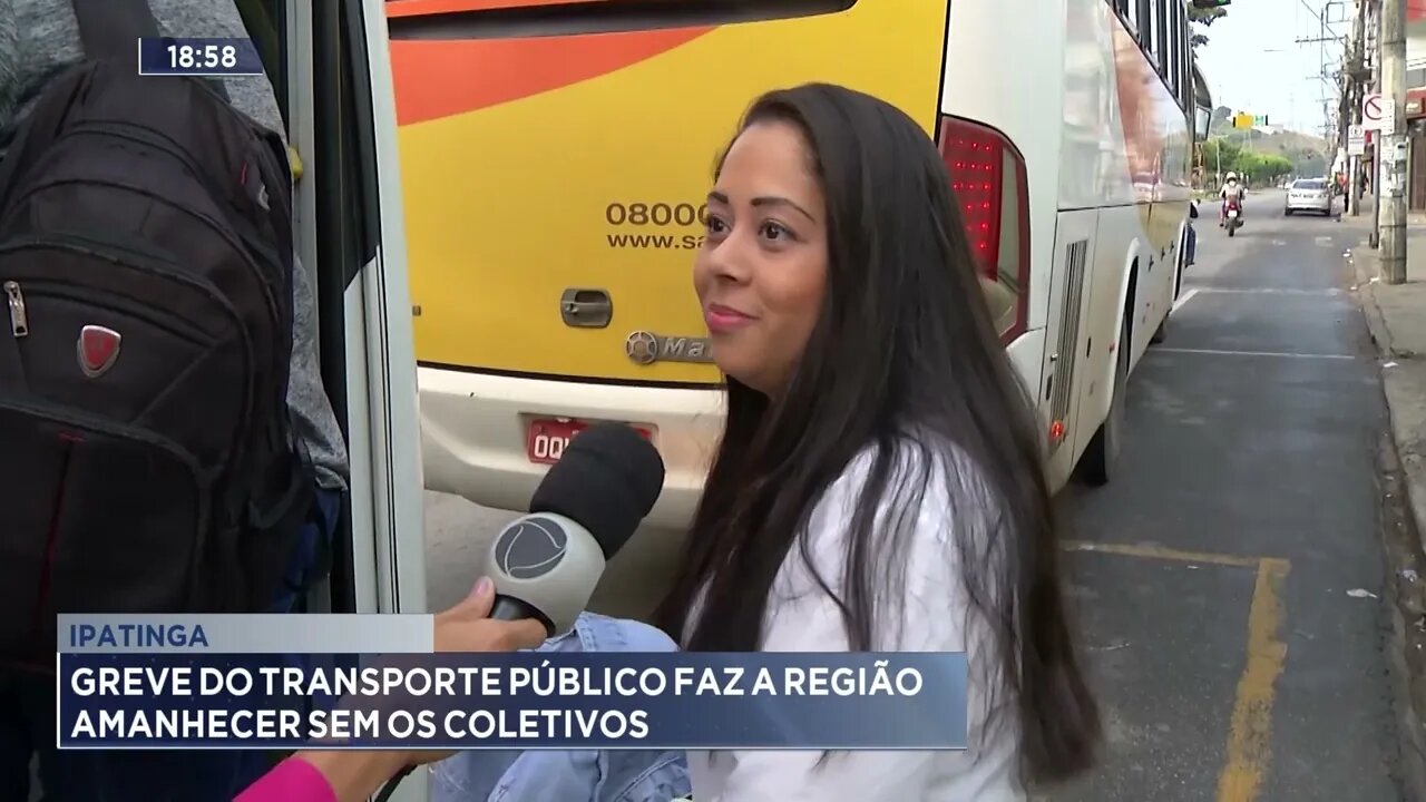 Vale do Aço: Greve do transporte público faz a região amanhecer sem os coletivos