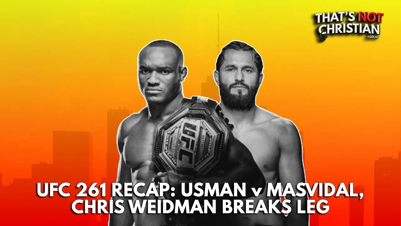 CHRIS WEIDMAN Breaks Leg, Masvidal Gets KO'd