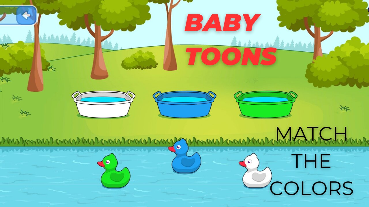 match the color with baby toons