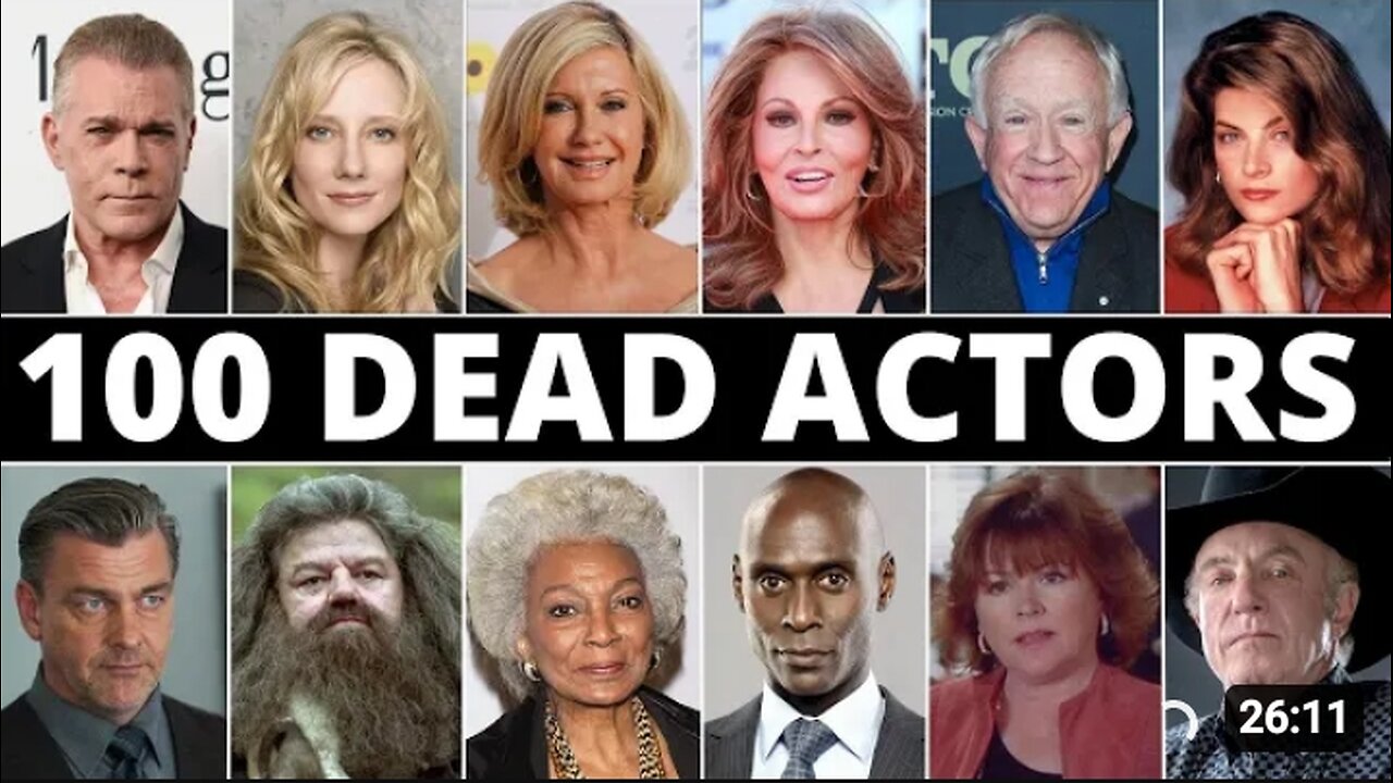 Famous Actors Who Died in the last 12 months