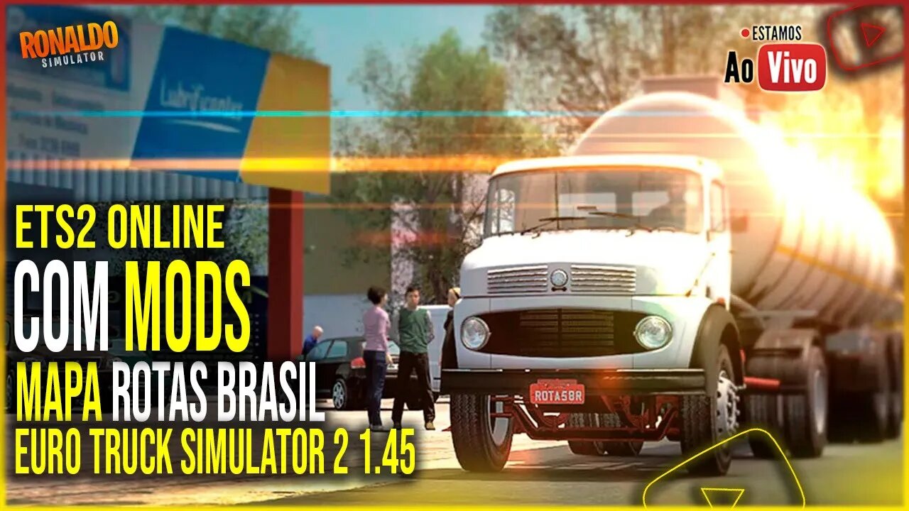 🔴ETS2 1.45 - MULTPLAYER MAPA ROTAS BRASIL COM MODS BRASILEIROS EURO TRUCK SIMULATOR 2 1.45