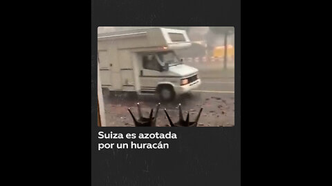 Violenta tormenta causa estragos en La Chaux-de-Fonds