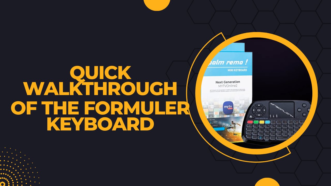 Quick Walkthrough On The Formuler Keyboard Remote