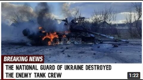 The National Guard of Ukraine destroyed the enemy tank crew