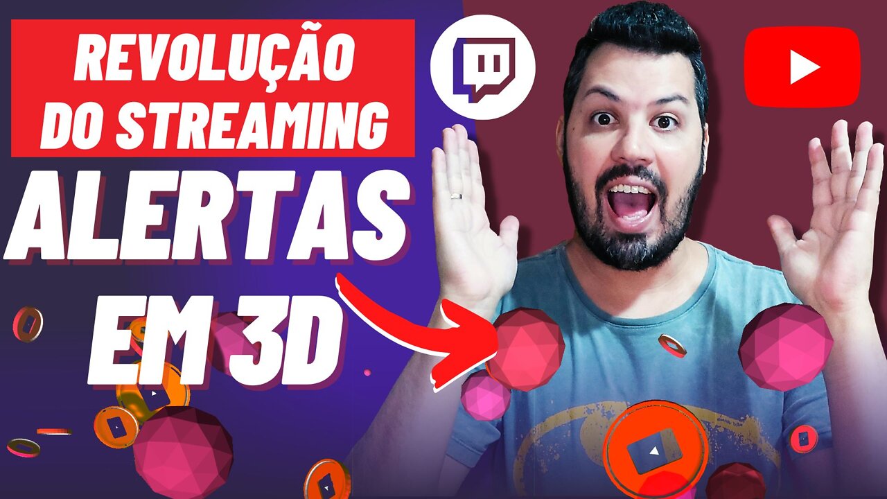 Como configurar ALERTAS 3D na TWITCH e YOUTUBE em 2022 - POLYPOP LIVE