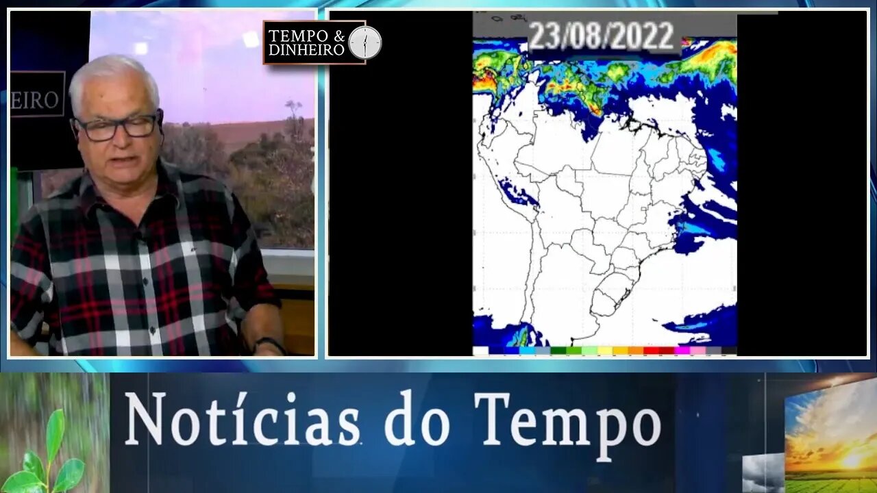 Previsão do tempo com frente fria e temperaturas abaixo de zero