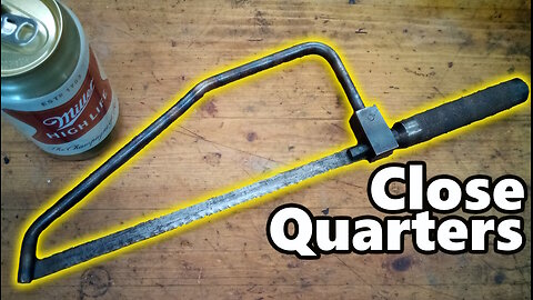 Unusual Vintage Close Quarters Hacksaw - Homemade??