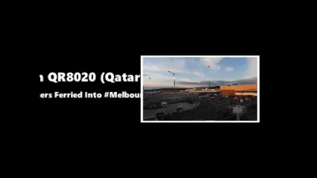 Qatar Airways Touch Down at Melbourne Airport (Lockdown 4.0)