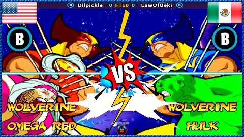 Marvel Super Heroes vs Street Fighter (Dilpickle Vs. LawOfUeki) [U.S.A Vs. Mexico]