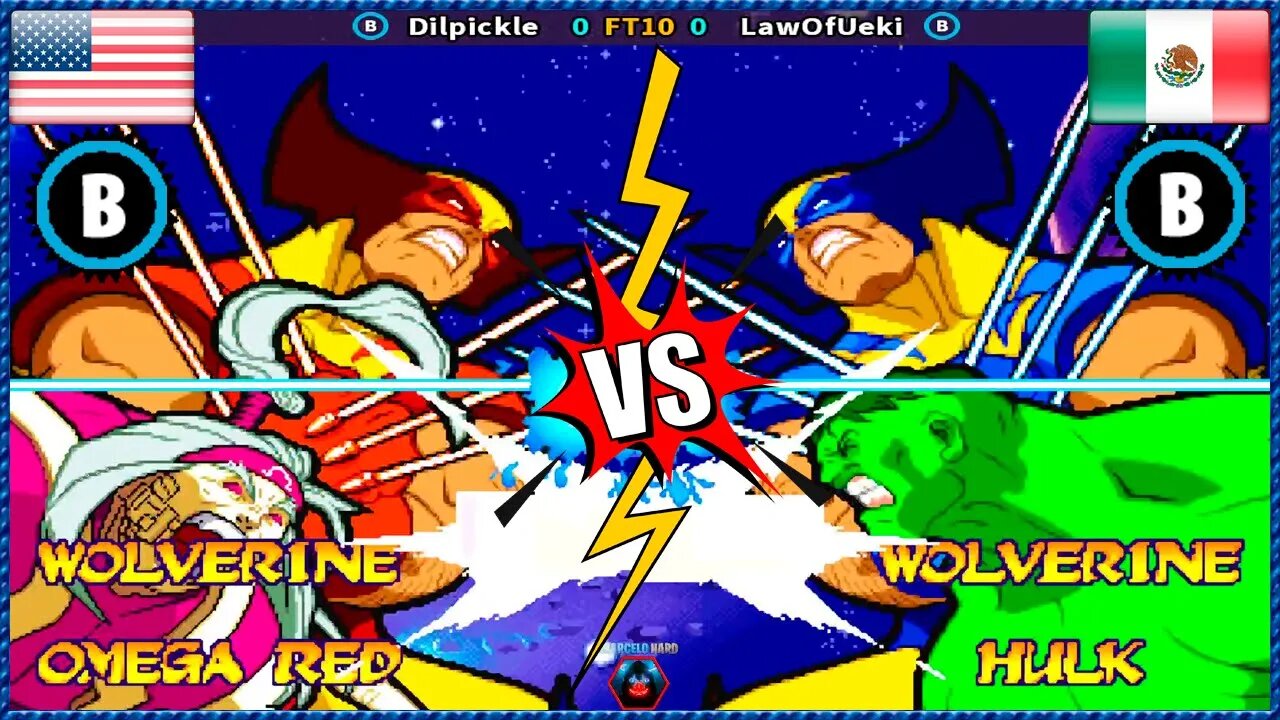 Marvel Super Heroes vs Street Fighter (Dilpickle Vs. LawOfUeki) [U.S.A Vs. Mexico]