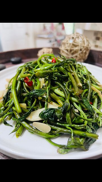 Sweet Potato Leaves Stir Fry 番薯叶