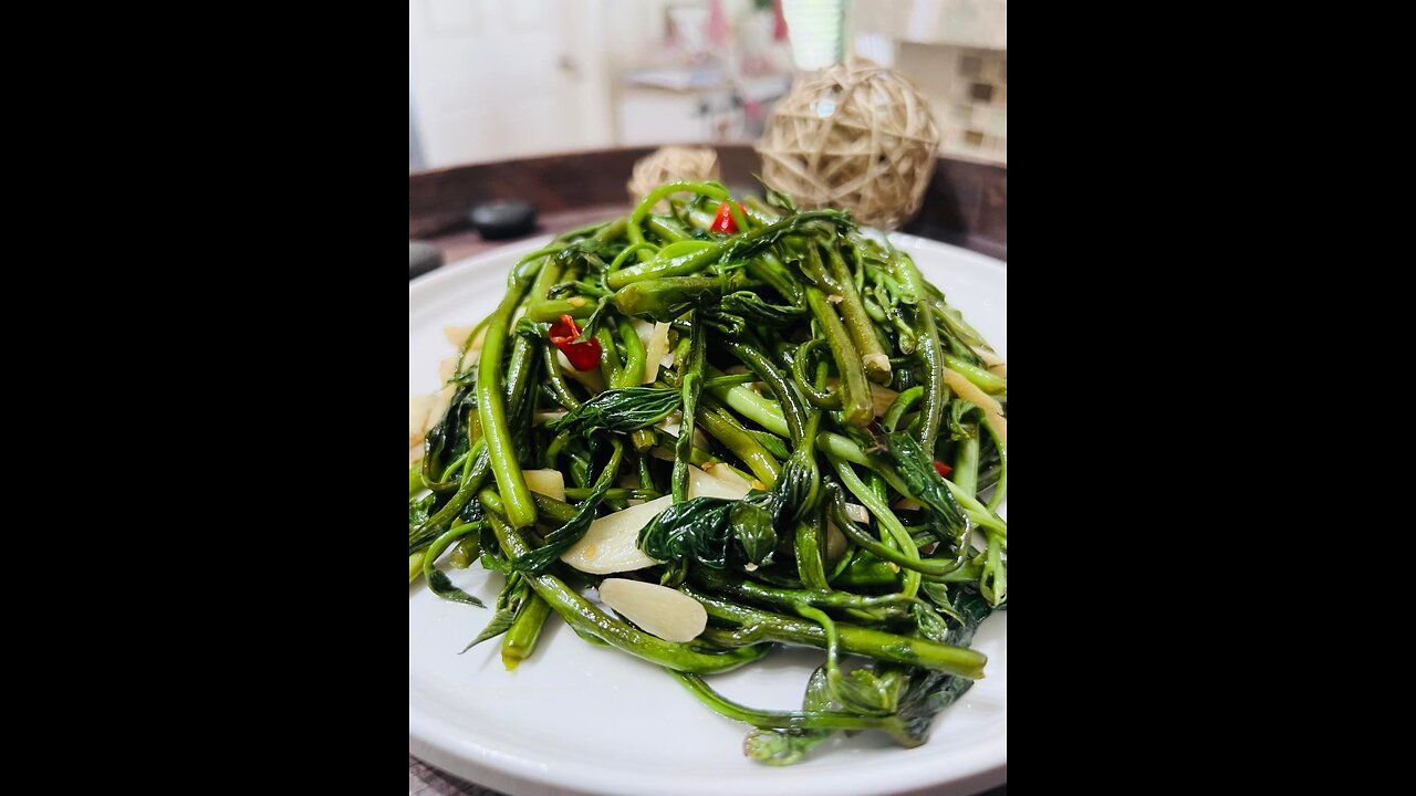 Sweet Potato Leaves Stir Fry 番薯叶