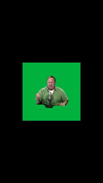 Green Screen –Alex jones" gonna burn in hell"