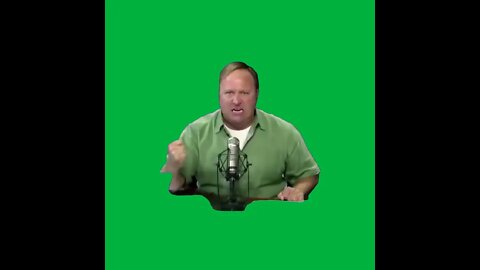 Green Screen –Alex jones" gonna burn in hell"