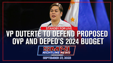 LIVE: VP Sara Duterte to defend OVP and DepEd's proposed 2024 budget