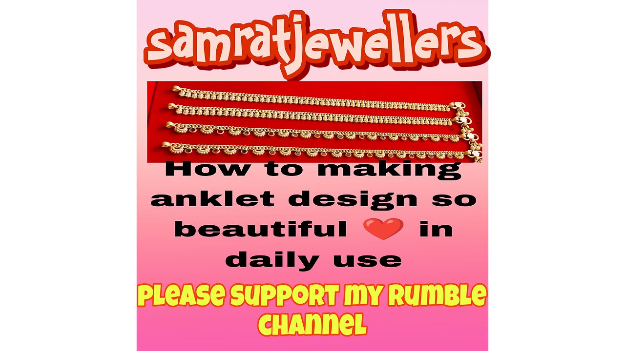 How to making anklet design