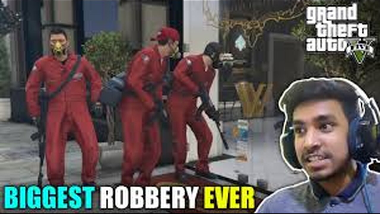 ROBBERY IN CITY'S BIGGEST JEWELLERY SHOP - GTA V GAMEPLAY #7