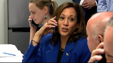 Kamala Harris and Tim Walz visit campaign call center in Rochester, PA