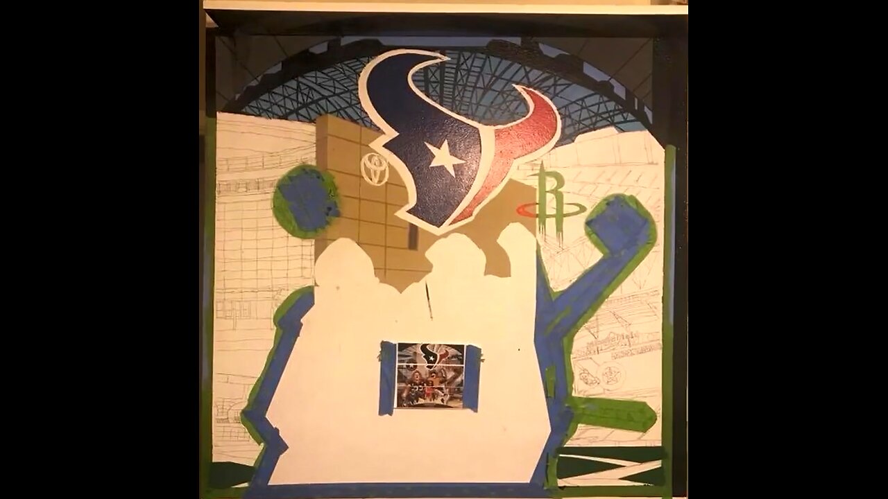 Unfinished Houston Sports Mural