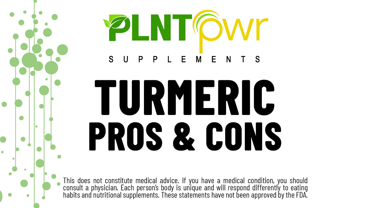 TURMERIC PROS AND CONS - Plant Power Supplements