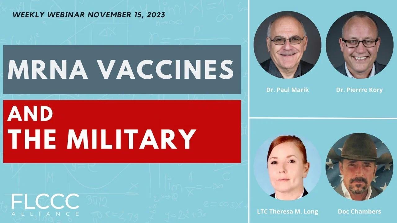 MRNA Vaccines And The Military: FLCCC Weekly Update (Nov. 15, 2023)