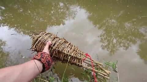 PRIMITIVE SURVIVAL, Quick Expedient Crawdad Trap