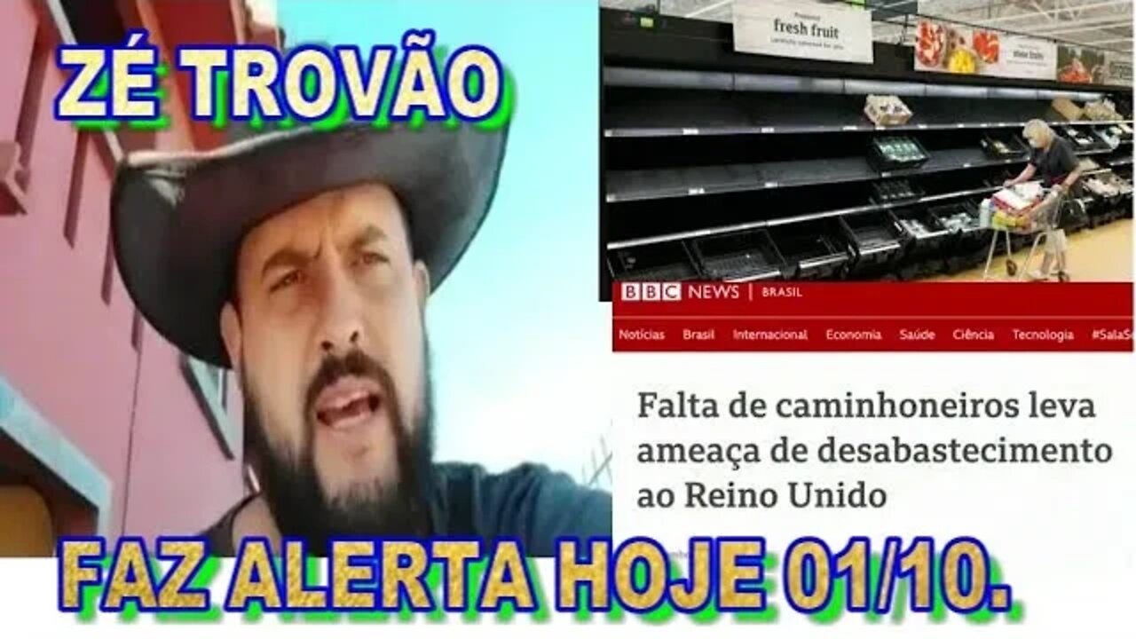 HOJE ZÉ TROVÃO FAZ UM IMPORTANTE ALERTA 01 /10 /21.