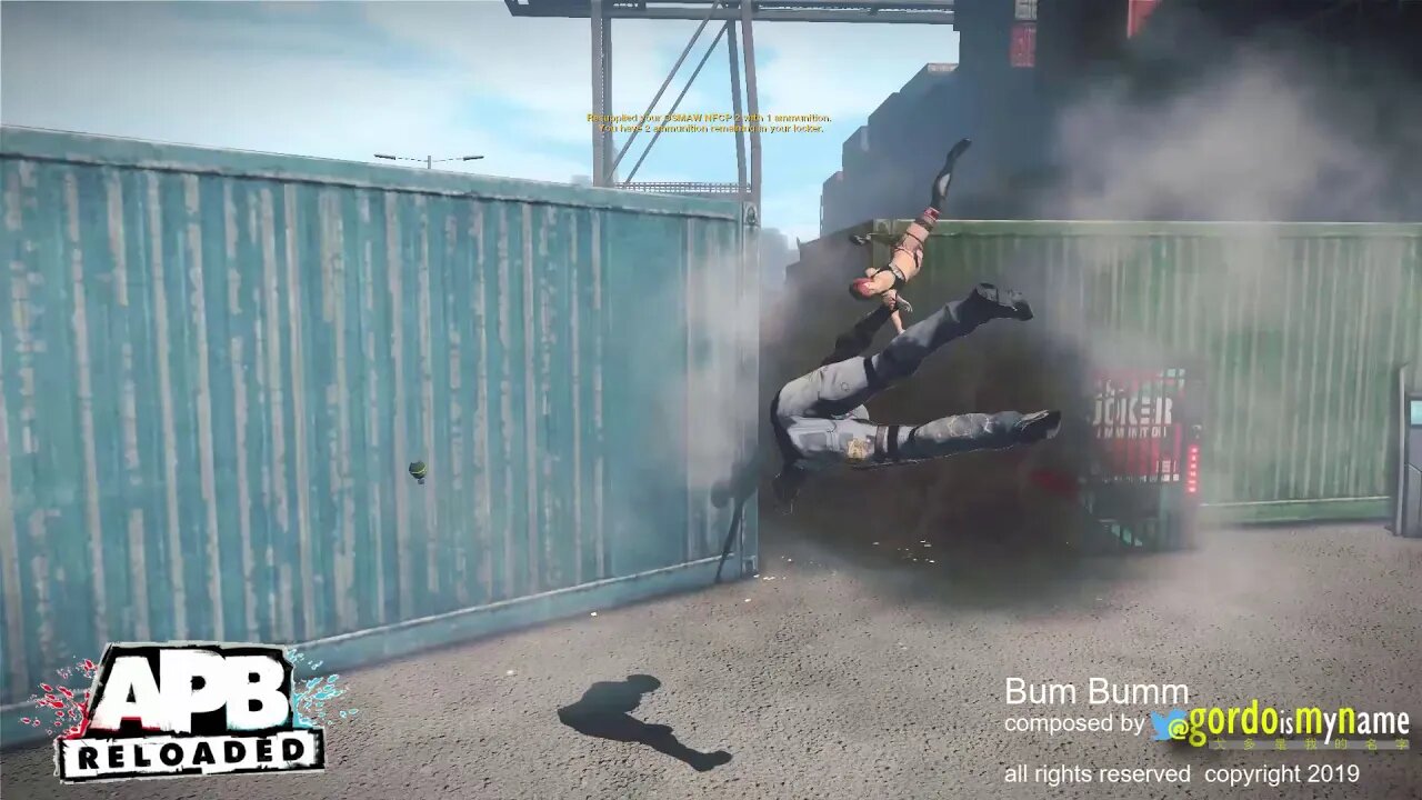 fight club set to music i wrote "Bum Bumm" in APB Reloaded