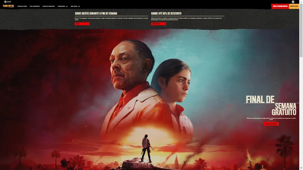 Far Cry 6, grátis de 04/08 a 07/08/2022