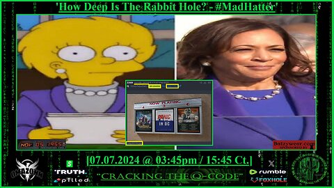 "CRACKING THE Q-CODE" - 'How Deep Is The Rabbit Hole? #MadHatter'