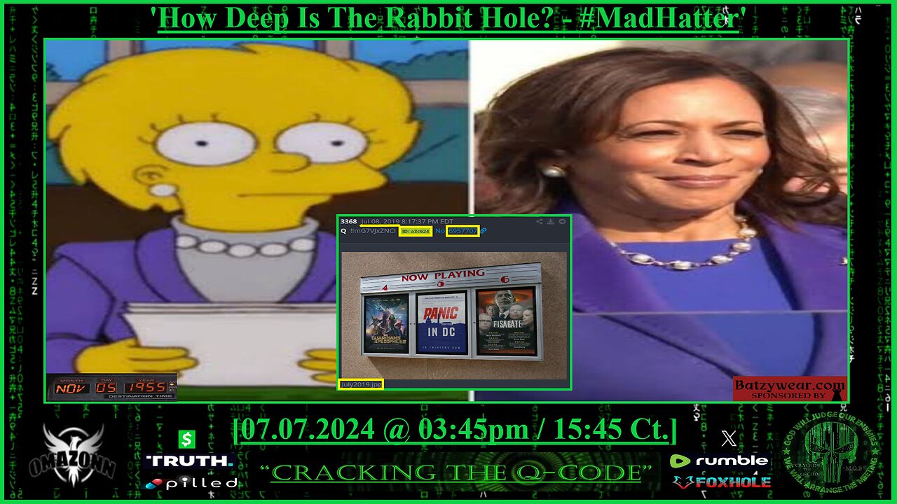 "CRACKING THE Q-CODE" - 'How Deep Is The Rabbit Hole? #MadHatter'