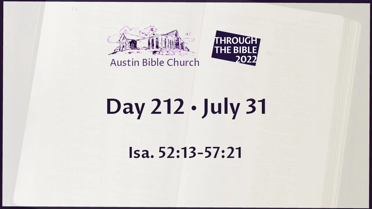 Through the Bible 2022 (Day 212)