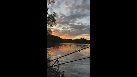 Lake, fishing, summer night on a lake, fishing on a lake