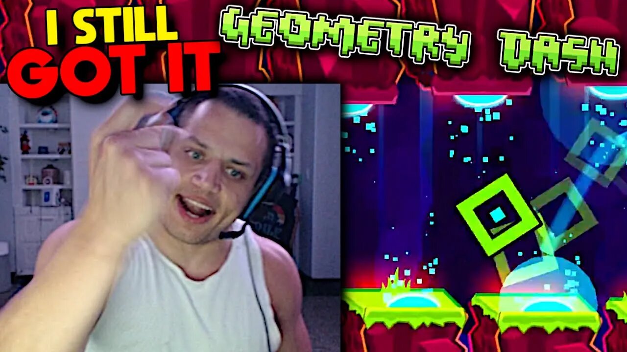 Tyler1 The GOAT Plays Geometry Dash [Tyler1 vs Erobb221 Variety Training]