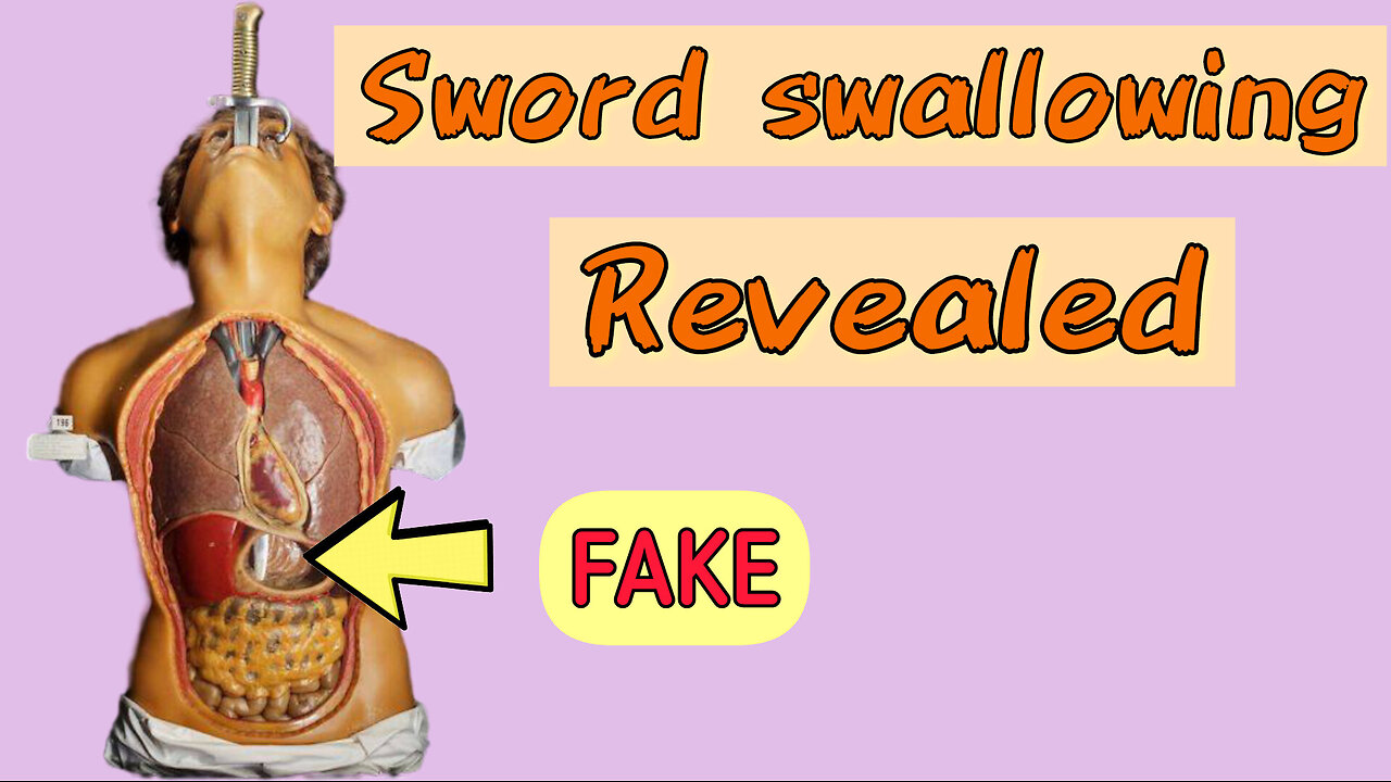 Sword swallowing 😱😱🤯🤯 Magic trick exposed🔥🔥 #tricks #viral #magicrevealed #funny