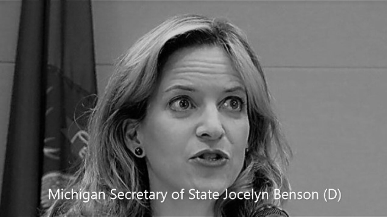 Michigan SOS, Jocelyn Benson Is Up To No Good, AGAIN