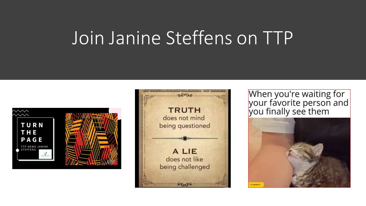 Trun the Page with Janine - Who coming to visit TTP