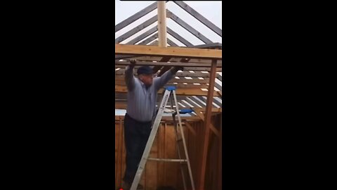 Man falls off of ladder