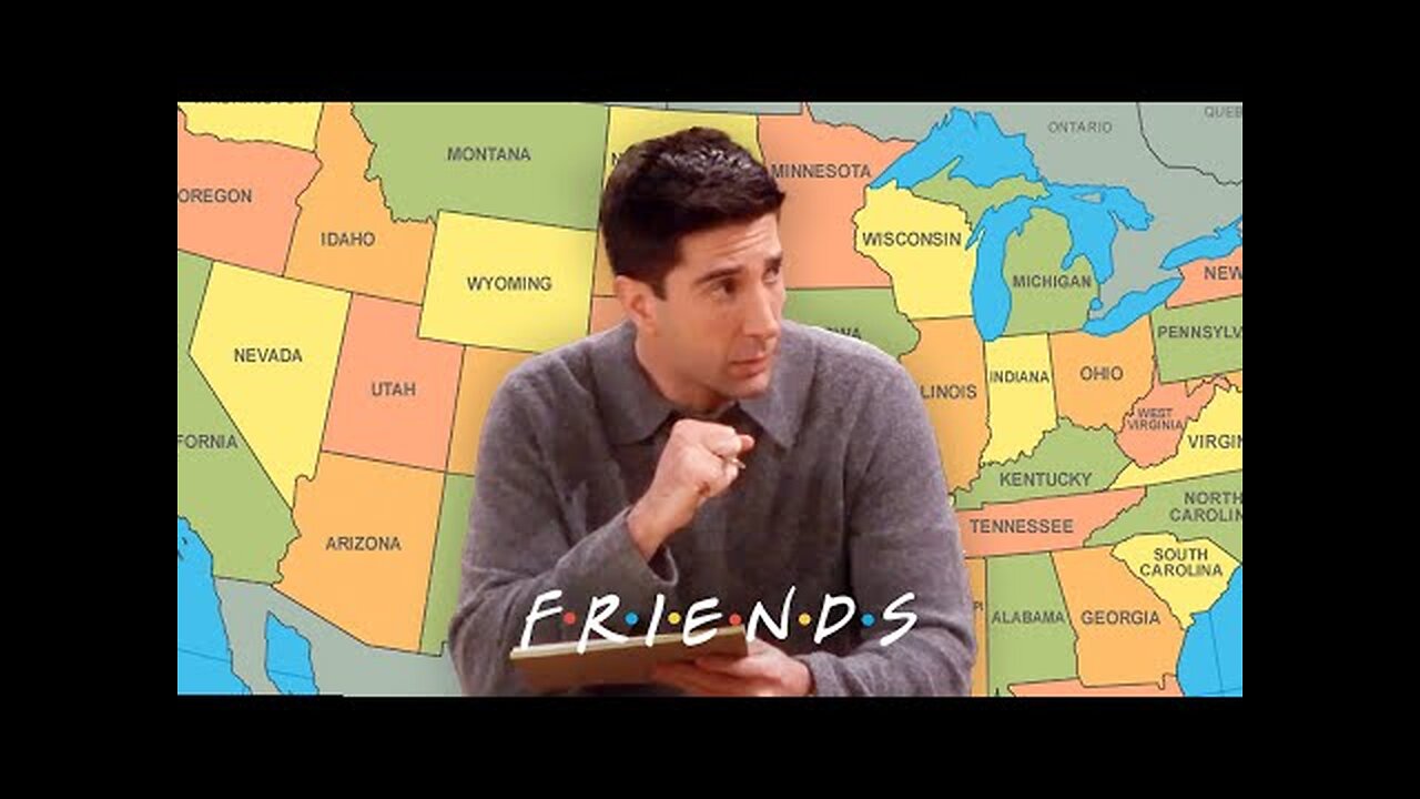 Ross Can't Remember All 50 States | Friends