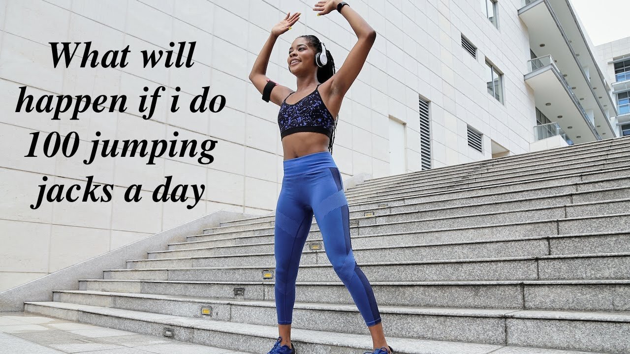 What will happen if i do 100 jumping jacks a day #jumpingjacks #exercise