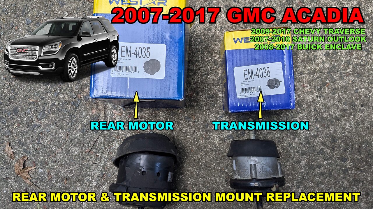 2007-2017 GMC Rear Motor & Transmission Mount Replacement - Do It In Your Driveway